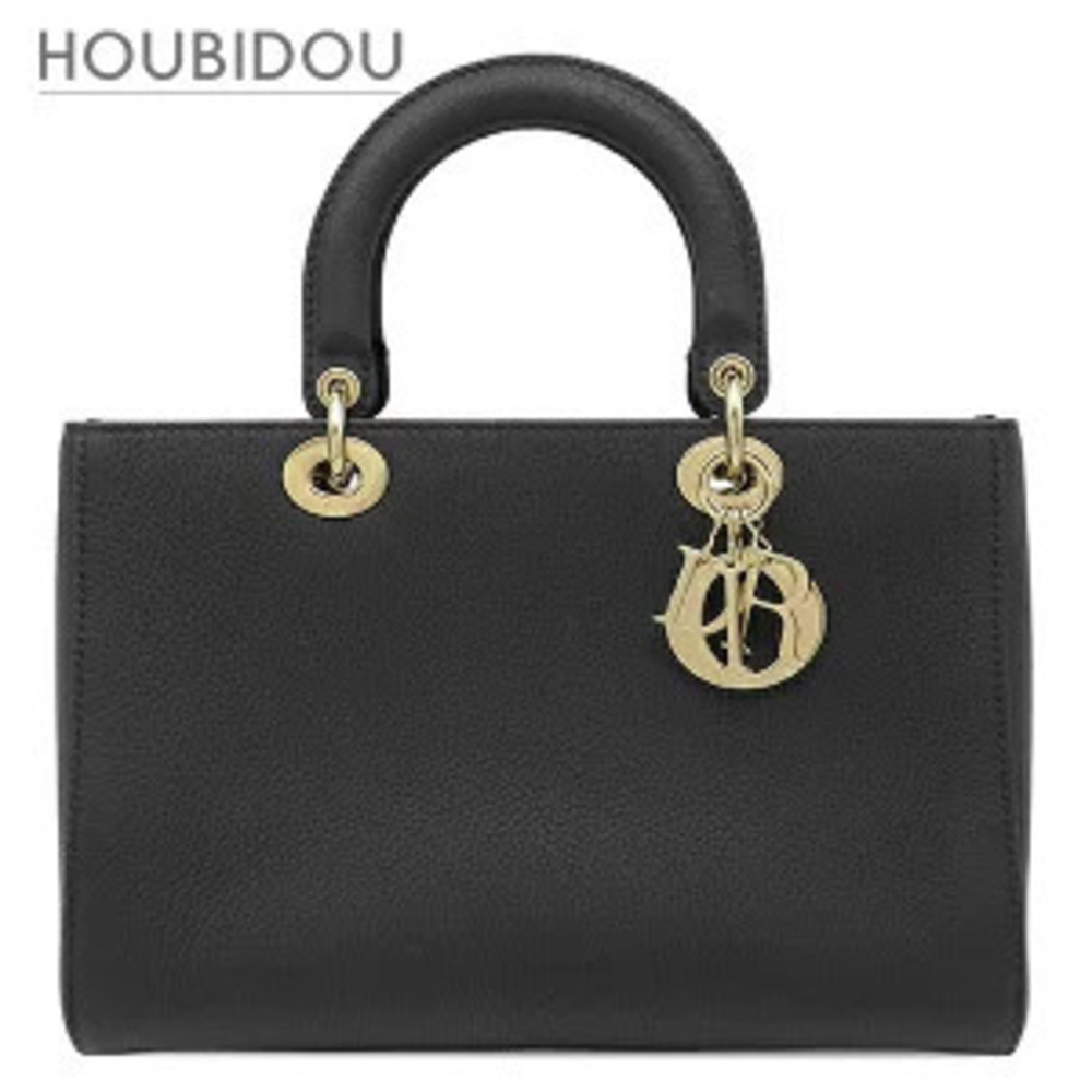 Christian Dior bag Lady D Saia leather black